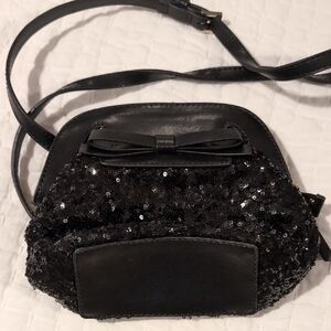 Kate Spade Black Sequin Crossbody Bag